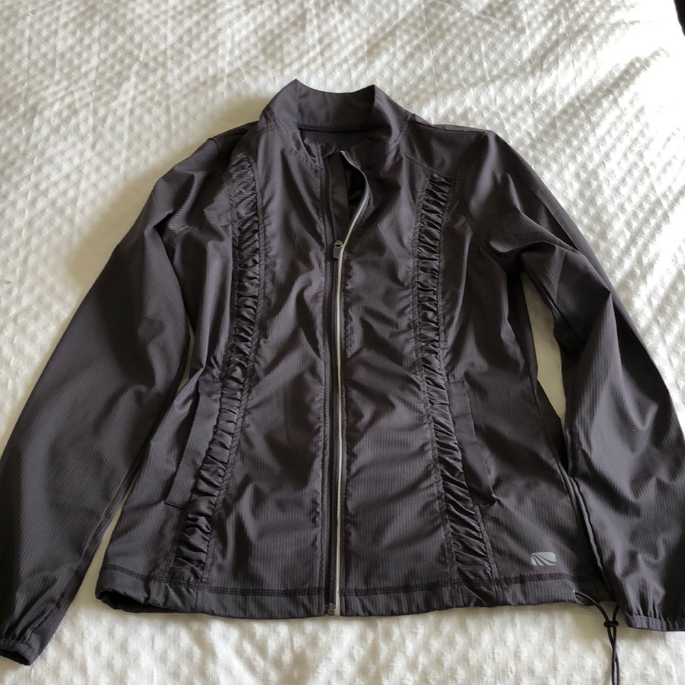 Grey windbreaker